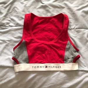 Razor back crop tank